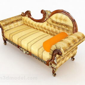 European Home Double Sofa 3d model