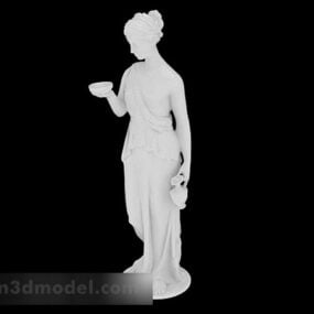 यूरोपीय महिला मूर्तिकला मूर्ति 3डी मॉडल