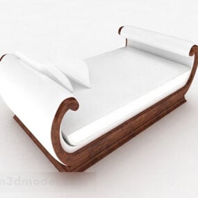 European White Foot Sofa 3d model