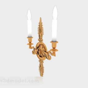 Europäisches Kerzenständer-Wandmontage-3D-Modell