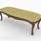 Geel patroon Sofa Bench Design