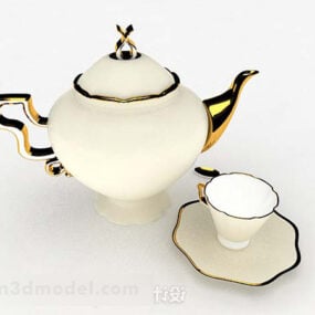 Europejski zestaw do herbaty Model 3D