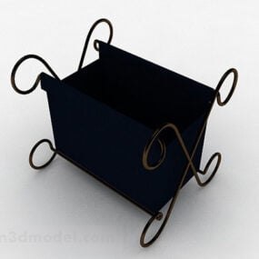 Fabric Storage Basket 3d model