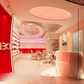 Fashion Nail Shop Interior 3D-Modell