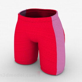 Female Pink Sports Tights 3d model
