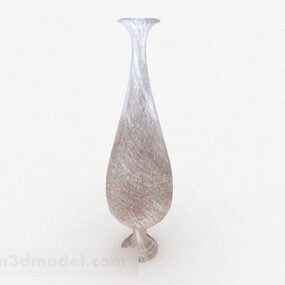 گلدان سرامیکی بطری باریک مدل سه بعدی