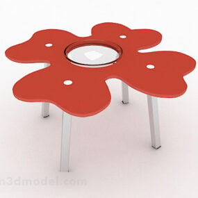 花の形のコーヒーテーブルの3Dモデル
