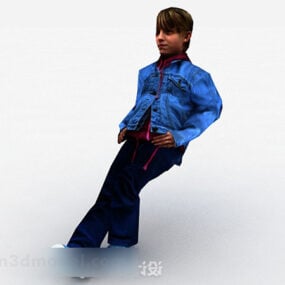 3d модель персонажа маленького хлопчика