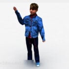 Little Boy Standing Character