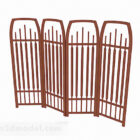 Four Sides Wooden Screen