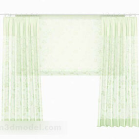 Fresh Green Curtain 3d model