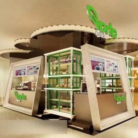 Fruit Liuxian Fruit Shop Μικρό εκθεσιακό εσωτερικό τρισδιάστατο μοντέλο