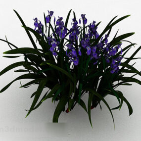 Garden Decoration Purple Flower 3d model
