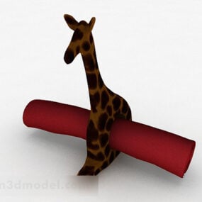 Standing Giraffe Wild Animal 3d model
