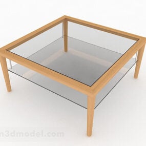 Glass Tea Table Furniture 3d model