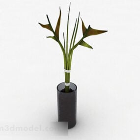 Glassware Indoor Potted Plant 3d model
