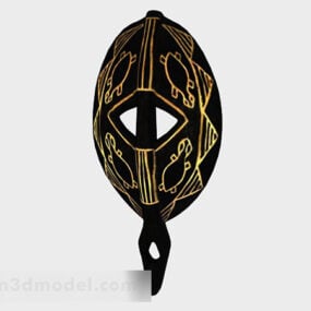 Golden Pattern Mask 3d model