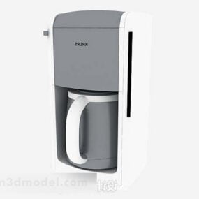 Grijs koffiezetapparaat keukengereedschap 3D-model