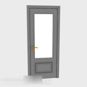 3D model šedých dveří