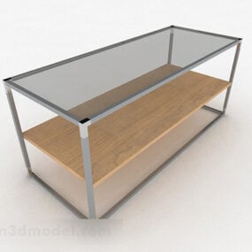 3д модель журнального столика из серого стекла