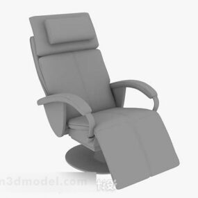 Gray Color Home Relax Chair 3d model