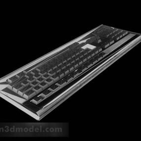 Gray Keyboard 3d model
