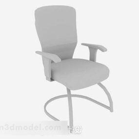 Grauer Büro-Lounge-Stuhl 3D-Modell