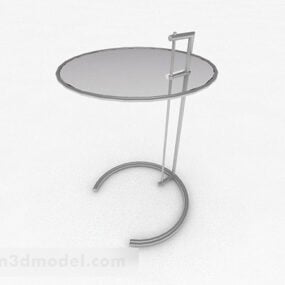 3д модель серого минималистичного обеденного стола