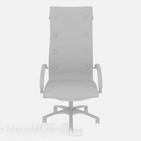 כיסא משרדי אפור דגם תלת מימד