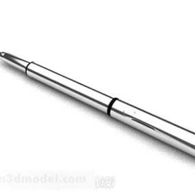 Bolígrafo escolar gris modelo 3d