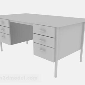 Einfacher Schreibtisch für Büro 3D-Modell