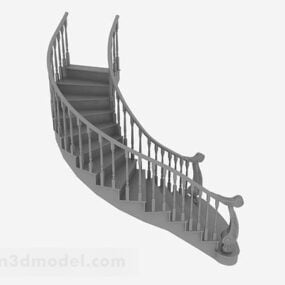 Model 3D schodów do holu hotelowego