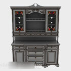 Gray Classic Table Cabinet