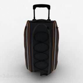 3d модель сірої спортивної сумки на візку