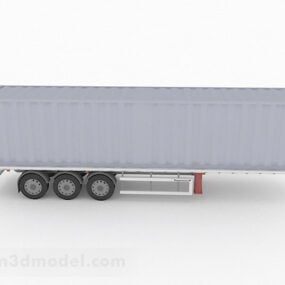 Gray Truck Container Furniture 3d model