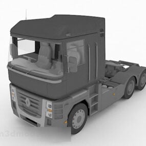 Lastebil som bærer bil 3d-modell