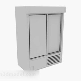 Modelo 3d de guarda-roupa de canto com uma porta