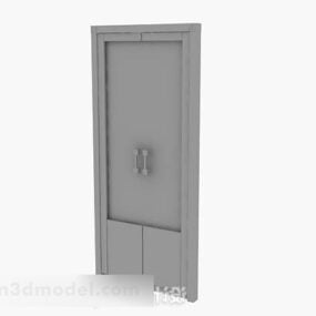 Gray Solid Wooden Partition 3d model