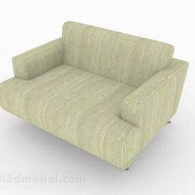 Green Sofa Chair Furniture V1 3d model