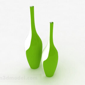 Grünes Christbaumkugel-Flaschenmöbel-3D-Modell