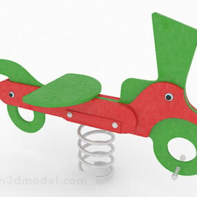 緑の自転車キッドロッキングチェア3Dモデル