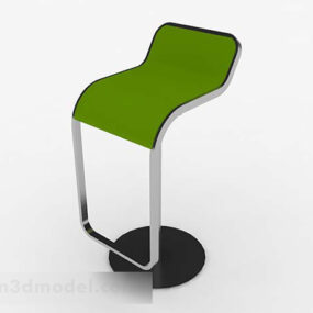 Sedia minimalista casual verde modello 3d