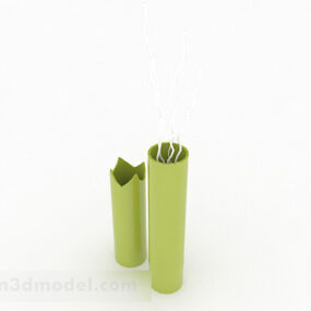 3d модель зеленого керамічного орнаменту