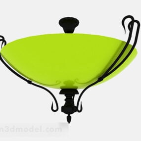 Home Ceiling Green Chandelier 3d model