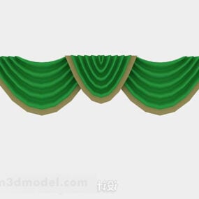 مدل پرده سبز طرح سه بعدی
