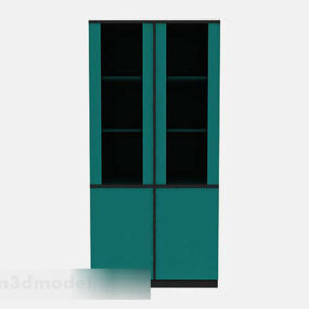 Groene vitrinekast 3D-model