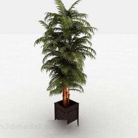 3D модель зеленого комнатного ландшафтного дерева