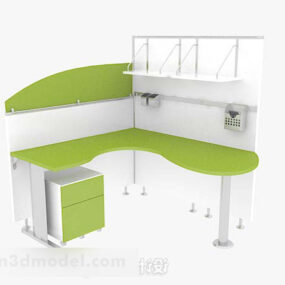 Green Fresh Minimalist Desk 3d model