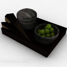 Green Fruit Design 3d model