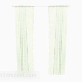 Green Gauze Curtain 3d model